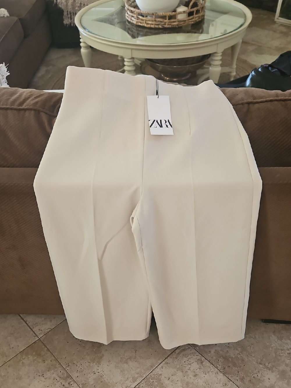 Zara Cropped Wide Leg Slacks